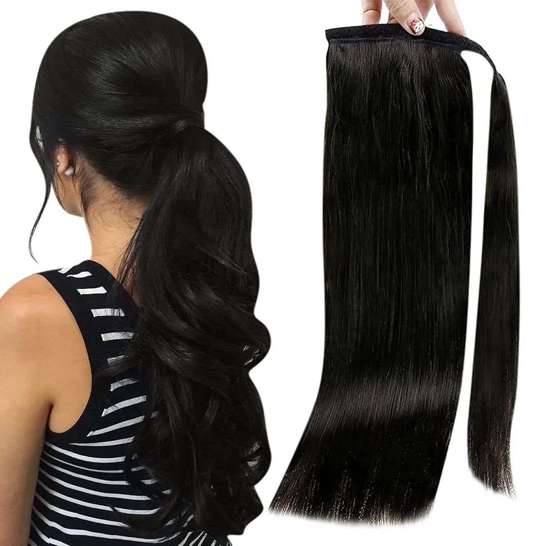 Remy Human Hair Clip-In Ponytail Extension – 70g/80g for White Women
