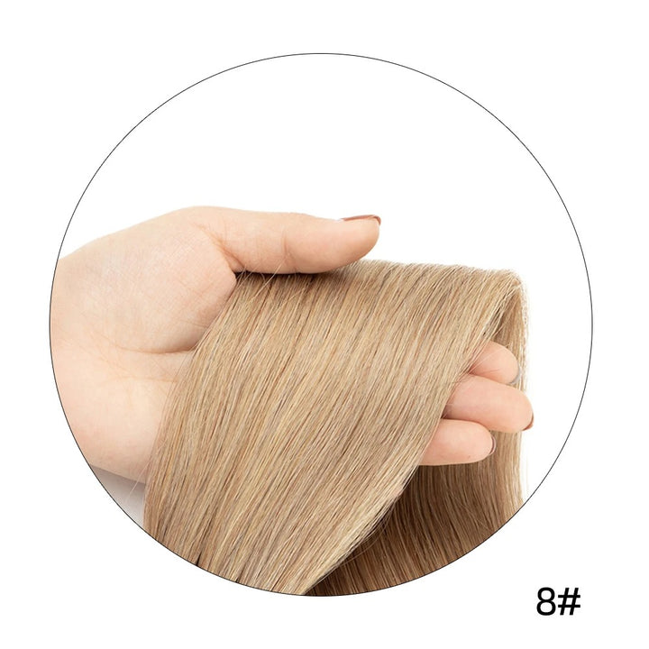 Full Head Clip-In Remy Hair Extensions – Brazilian Blonde, 6PCS, 140–240g, 14–24 Inch