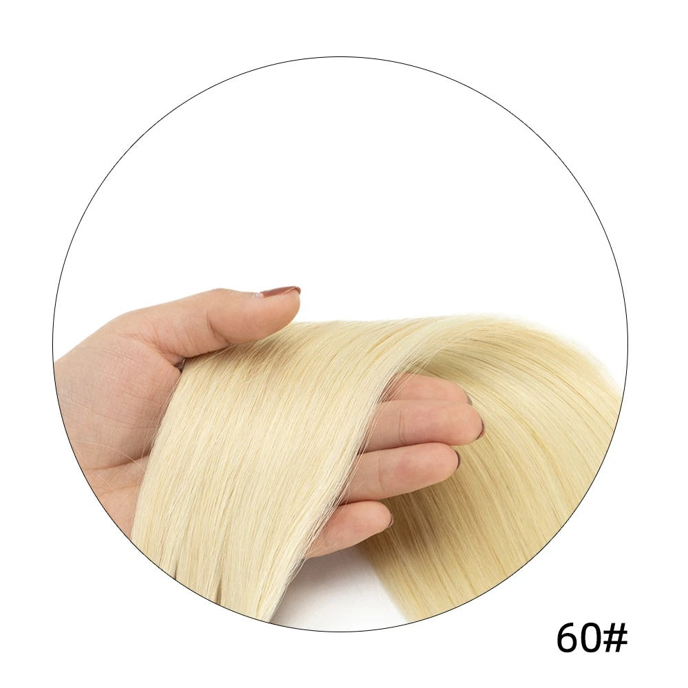 Full Head Clip-In Remy Hair Extensions – Brazilian Blonde, 6PCS, 140–240g, 14–24 Inch