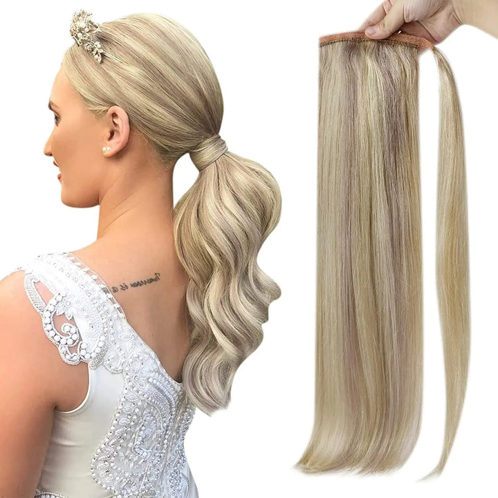 Remy Human Hair Clip-In Ponytail Extension – 70g/80g for White Women