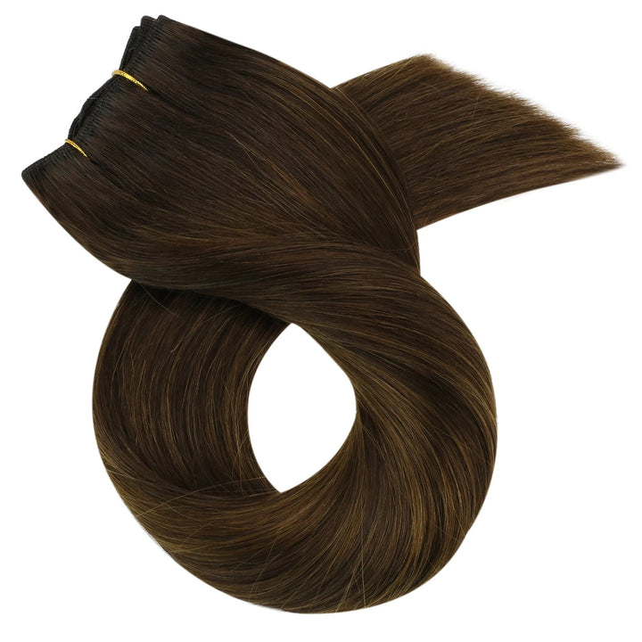 Sew-In Human Hair Bundles – Blonde Brazilian Remy Straight Weft Extensions (100g)