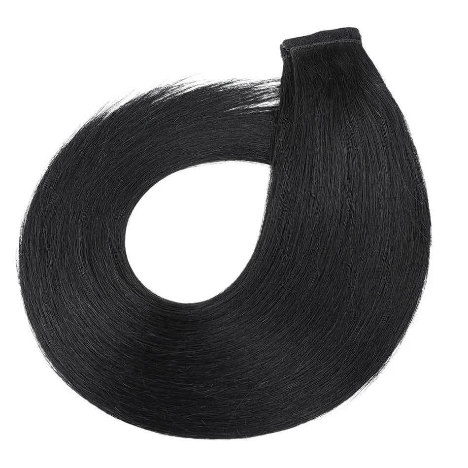 100% Human Hair Brazilian Straight Ponytail Extension Length Options: 20” | 22” | 24” | 26”