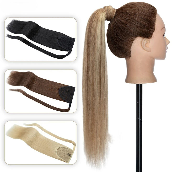 18” Straight Human Hair Ponytail Extension