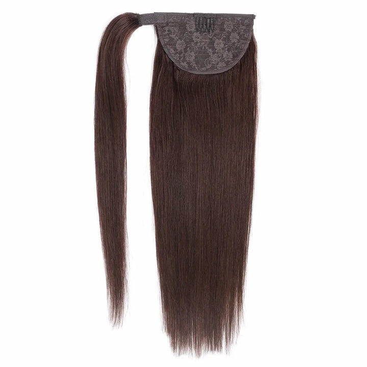 100% Human Hair Brazilian Straight Ponytail Extension Length Options: 20” | 22” | 24” | 26”