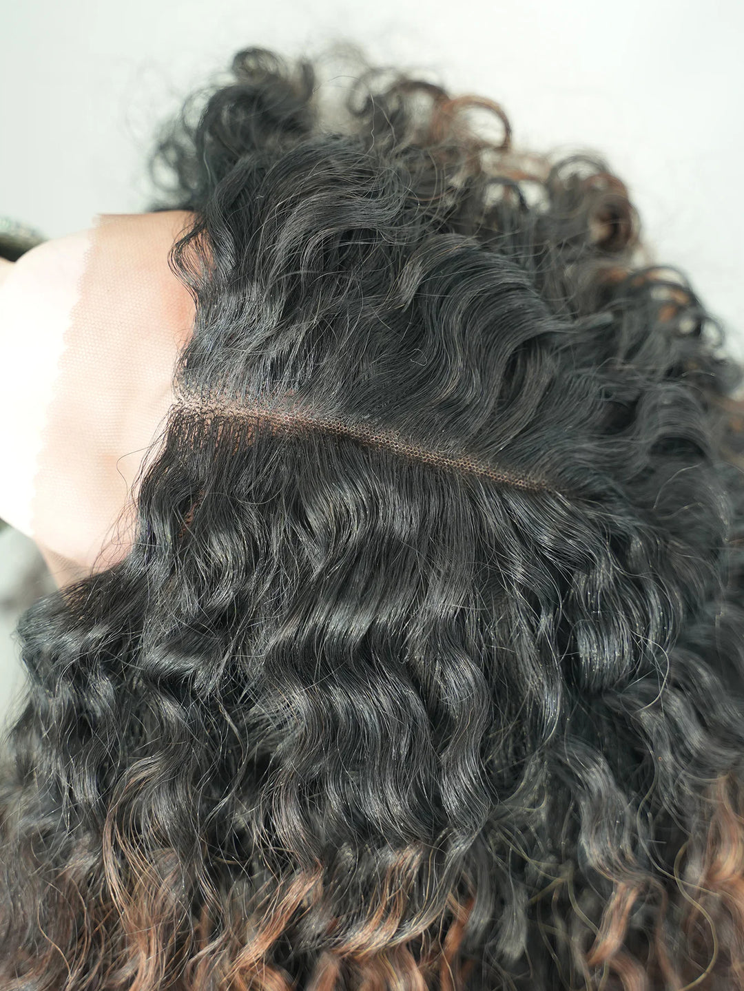 Black Blonde Lace Front Wigs Afro Curly Hair for Black Women Middle Part Water Wavy Wig Kanikaron Synthetic Hair Wig