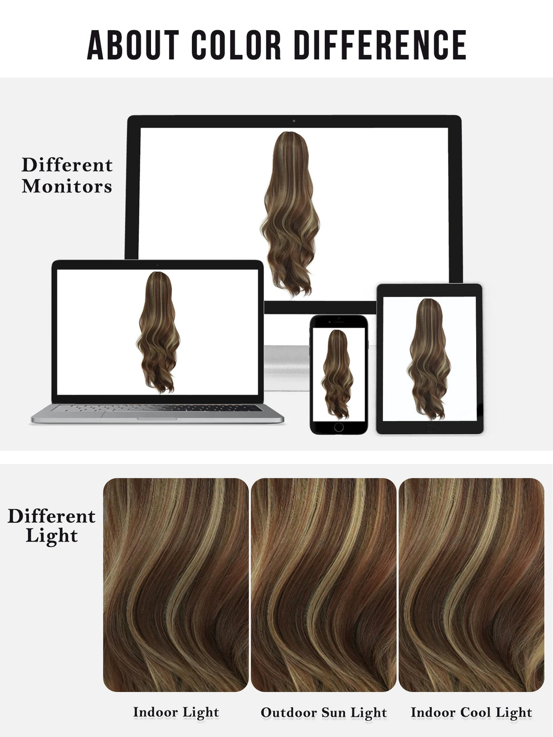 Madeline Brown 28-Inch Curly Synthetic Hair Wig with Steel Prongs Gold Adjustable Size Ponytail Black with Gold Adjustable Size