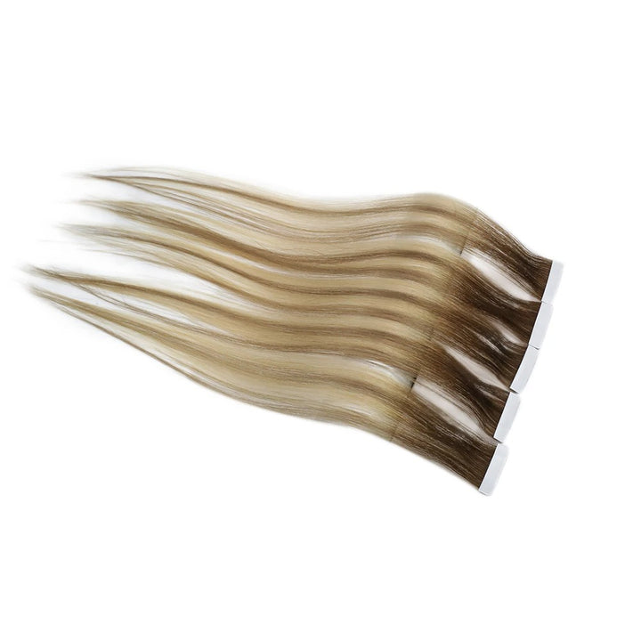 Luxury Injection Tape-In Extensions – Virgin Double Drawn Human Hair, Seamless PU Skin Weft, Natural Straight