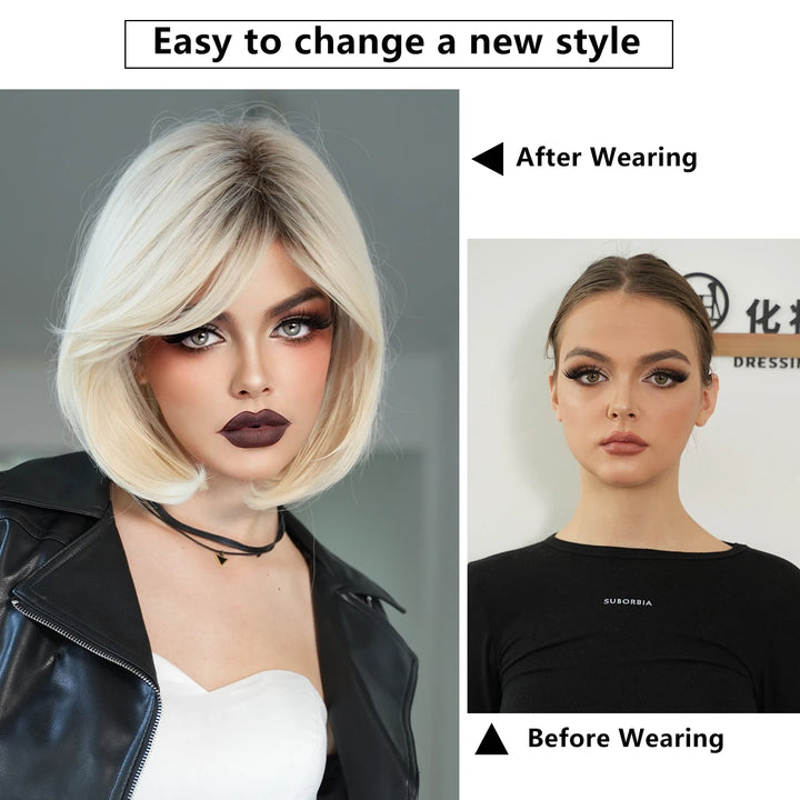 Tiffany Valentine Halloween Wig Costume Blonde The Bride of Chucky Cosplay Wig.