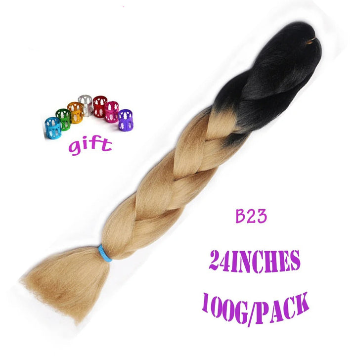 Braided hair extension with Mirra's Mirror branding on a white background