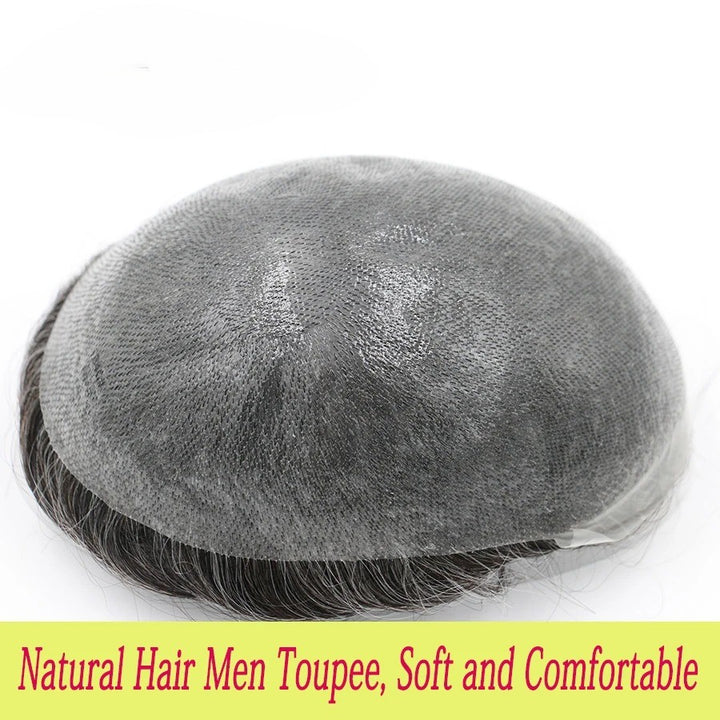 Ultra Thin Skin 0.03mm Men’s Toupee – Remy Human Hair Replacement System