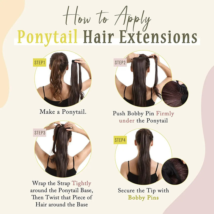 Remy Human Hair Clip-In Ponytail Extension – 70g/80g for White Women