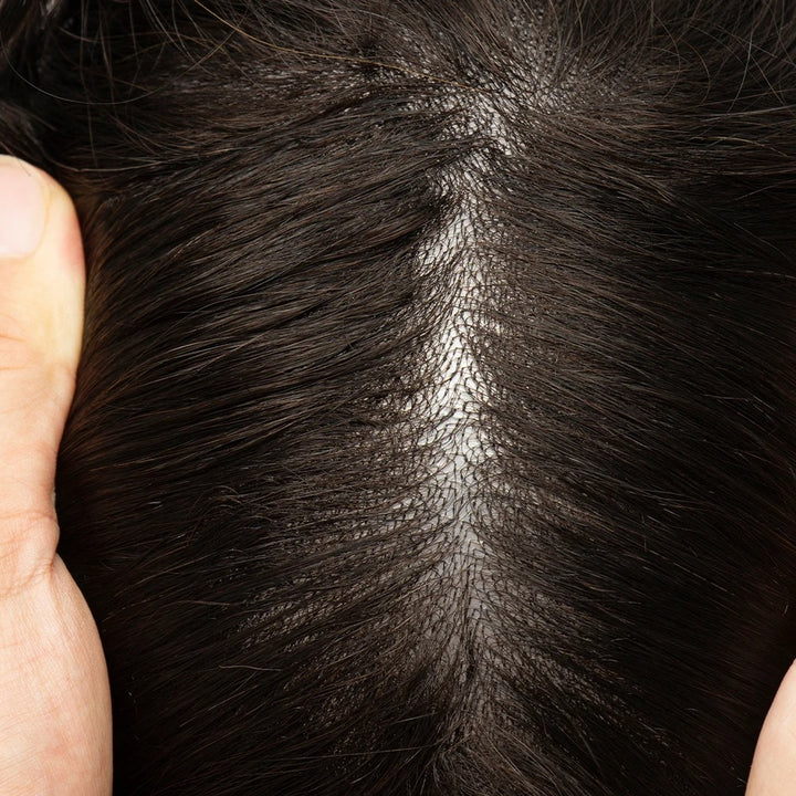 Thin Skin 0.04mm Men Toupee Comb Back Natural Human Hair Men Wig Indian Remy Hair Wig Toupee Hair Replacement Hair System