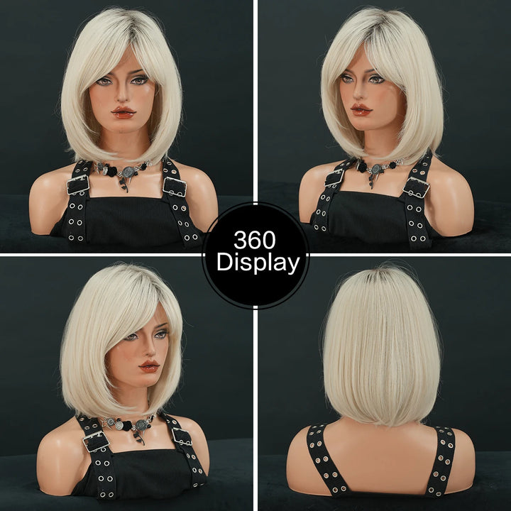 Tiffany Valentine Halloween Wig Costume Blonde The Bride of Chucky Cosplay Wig.