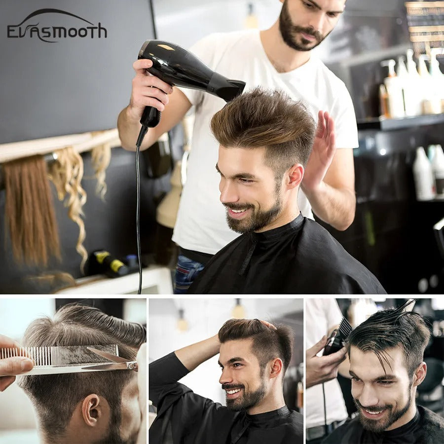 Q6 Swiss Lace Men Toupee Real Hair Men Wig 100% Human Hair Durable Men Hair Replacement System Male Wig Natural Hair Prosthesis