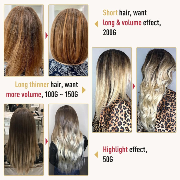 Tape-In Hair Extensions – Natural Black, Straight, 100% Real Remy Human Hair, Seamless Adhesive Tape Extensions