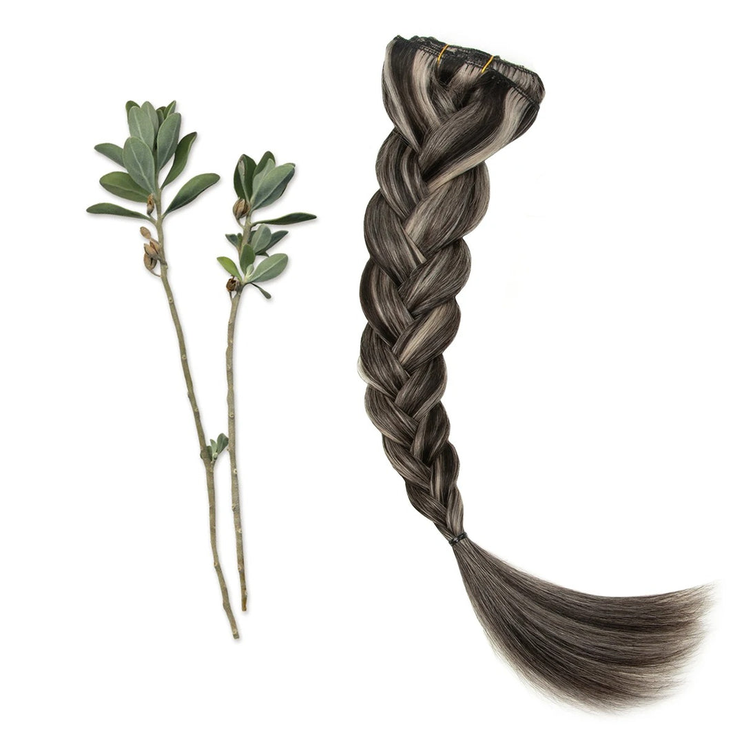 "100% Real Remy Human Hair Clip-In Extensions – Double Weft, Seamless Clip-On, 7PCS, 12-24 Inches"