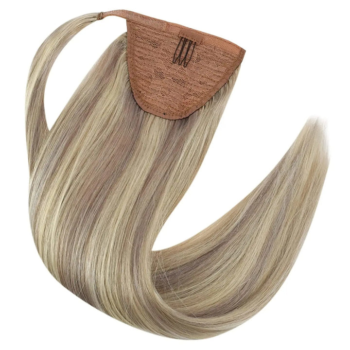 Remy Human Hair Clip-In Ponytail Extension – 70g/80g for White Women