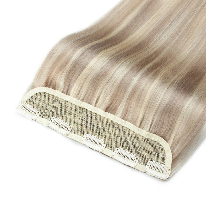 Blonde Clip-In Hair Extensions – 100% Remy Human Hair, 22 Inch, 100g, Add Volume & Length, Natural Machine-Made Weft