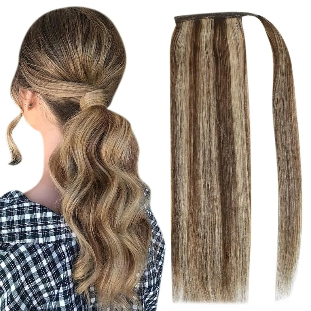 Remy Human Hair Clip-In Ponytail Extension – 70g/80g for White Women