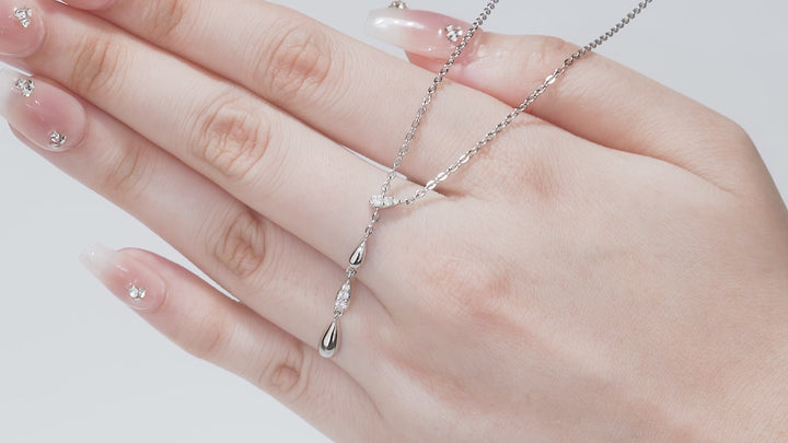 Luxury Minimalist Moissanite Pendant Necklace – Gold-Plated S925 Silver