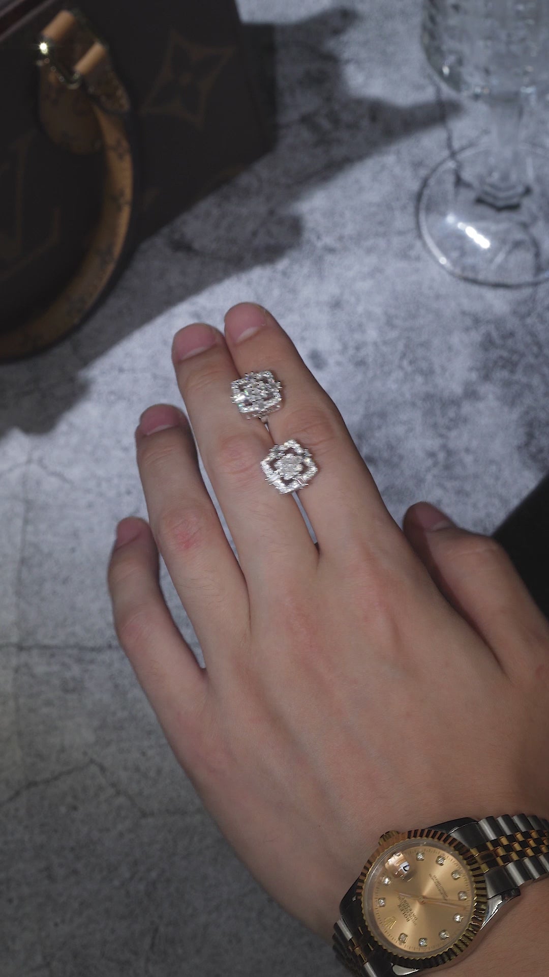 Luxury Minimalist Moissanite Stud Earrings for Women & Men – Platinum-Plated S925 Silver