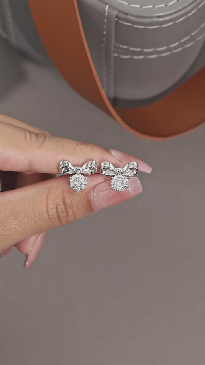 Luxury 1-Carat Morganite Earrings – Platinum-Plated S925 Silver