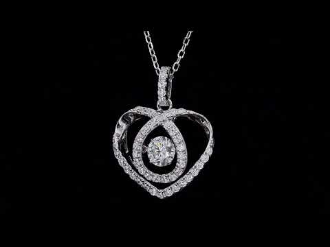 🛍️✨ S925 Sterling Silver Platinum-Plated 0.5CT Moissanite Pendant Necklace ✨