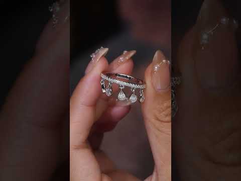 💍 Minimalist Moissanite Ring – Platinum-Plated S925 Silver (3.4g, Sizes 5–9) 💍