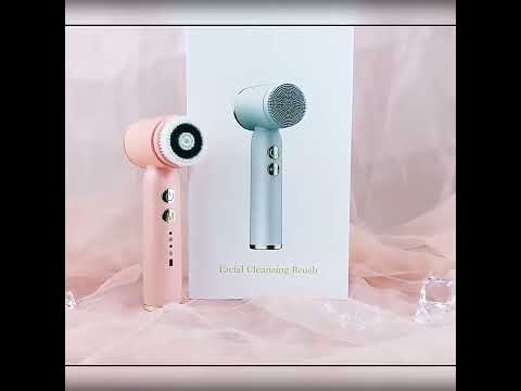💖🌀 6-in-1 Electric Facial Cleansing Brush | Hot & Cold Compress Display Device