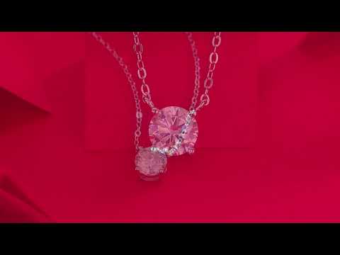 🛍️✨ My Heart Will Last Forever S925 Sterling Silver Platinum-Plated 0.5CT Moissanite Necklace ✨