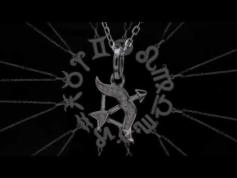 🛍️✨ 12 Zodiac Signs – Sagittarius S925 Sterling Silver Platinum-Plated Moissanite Necklace ✨