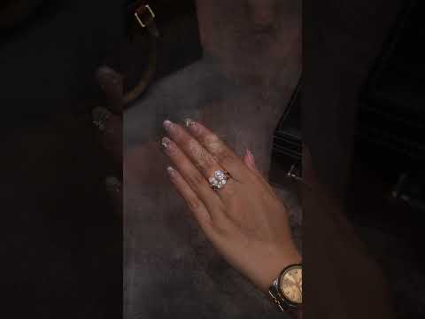 💍 Minimalist Double-Stone Moissanite Ring – Platinum-Plated S925 Silver (6g, Sizes 5–9) 💍