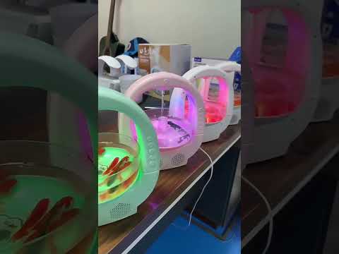🌊💧 4-in-1 Anti-Gravity Humidifier | Aromatherapy + Bluetooth Speaker + Fish Tank Lamp ✨