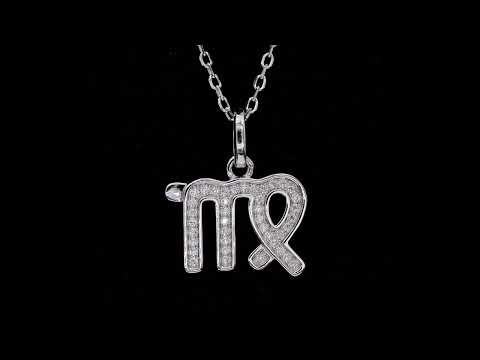 🛍️✨ 12 Zodiac Signs – Virgo S925 Sterling Silver Platinum-Plated Moissanite Necklace ✨