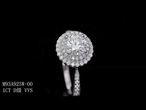 💍 1-Carat Moissanite Minimalist Ring – Platinum-Plated S925 Silver (2g, Sizes 5–9) 💍