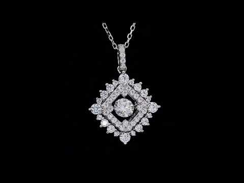 🛍️✨ S925 Sterling Silver Platinum-Plated 0.5CT Moissanite Necklace ✨
