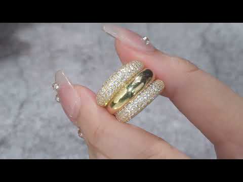 💍 Engraved Moissanite Ring – Gold-Plated S925 Silver (9.7g, Sizes 5–9) 💍
