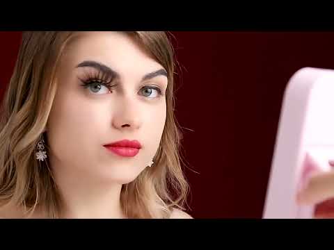 👁️✨ Reusable 3D Mink Lashes – Self-Adhesive Natural False Eyelashes (Glue-Free Silk Style)
