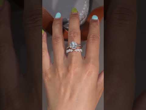💍 3 Carat Moissanite Double Ring Set – Gold-Plated S925 Silver Luxury Bridal Ring 💍