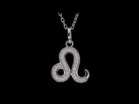🛍️✨ 12 Zodiac Signs – Leo S925 Sterling Silver Platinum-Plated Moissanite Necklace ✨