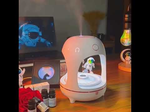 💧✨ Anti-Gravity Water Drop Humidifier | LED Night Light Fountain Mist Lamp 🌊