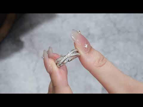 💍 Moissanite Minimalist Ring – Platinum-Plated S925 Silver (3g, Sizes 5–9) 💍