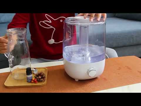 💧🏠 4L Mechanical Humidifier | Large Capacity Low Water Level Protection (BPA-Free) ✨