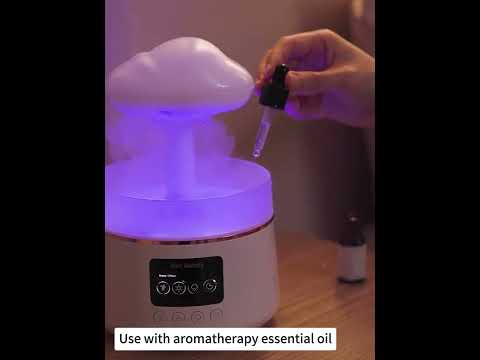 🌈☁️ Rainbow Atmosphere Cloud Humidifier | LED Mood Light Ultrasonic Diffuser