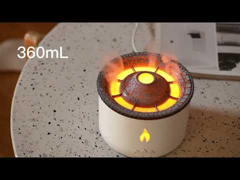 🔥🌊 Jellyfish Flame & Blue Volcano Humidifier | Aroma Diffuser with Remote Control ✨