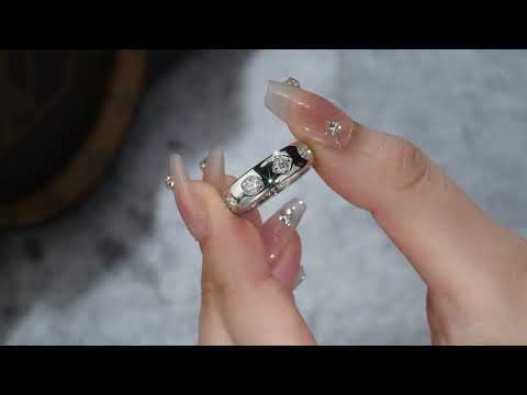 💍 0.1-Carat Morganite Minimalist Ring for Women – Platinum-Plated S925 Silver (5.6g, Sizes 5–9) 💍