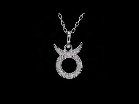 🛍️✨ 12 Zodiac Signs – Taurus S925 Sterling Silver Platinum-Plated Moissanite Necklace ✨