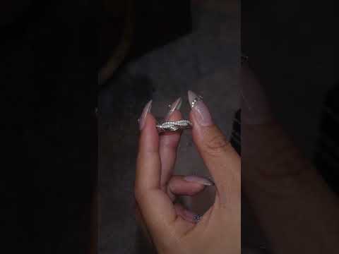 💍 Minimalist Moissanite Ring – Platinum-Plated S925 Silver (2.8g, Sizes 5–9) 💍