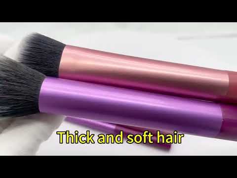 ✨ 8 Long Tube Makeup Brush Set — Multicolor Beauty Tools 💄🌈