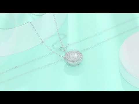 🛍️✨ Legend of the Starry Night S925 Sterling Silver Platinum-Plated 2CT Moissanite Necklace ✨